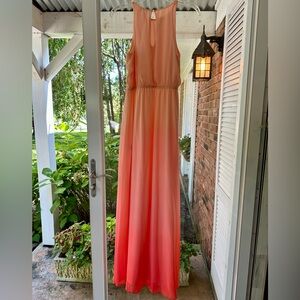 LC Lauren Conrad Ombré Maxi Halter Dress